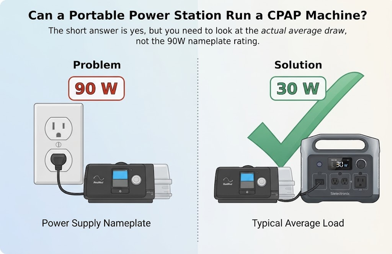 Can a Portable Power Station Run a CPAP Machine