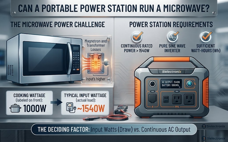 Can a Portable Power Station Run a Microwave?