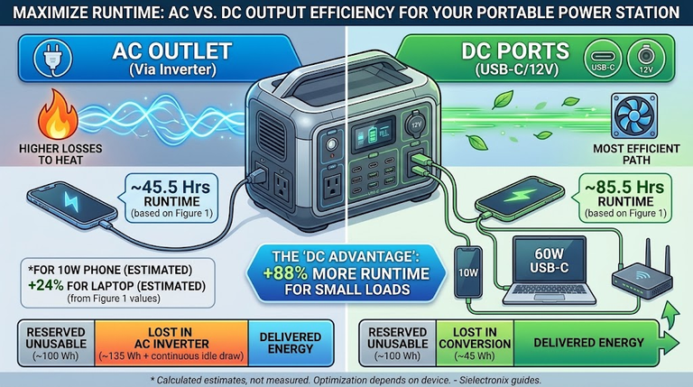 Portable Power Station AC vs. DC Output