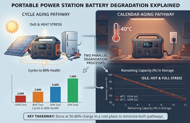 Portable Power Station Battery Degradation