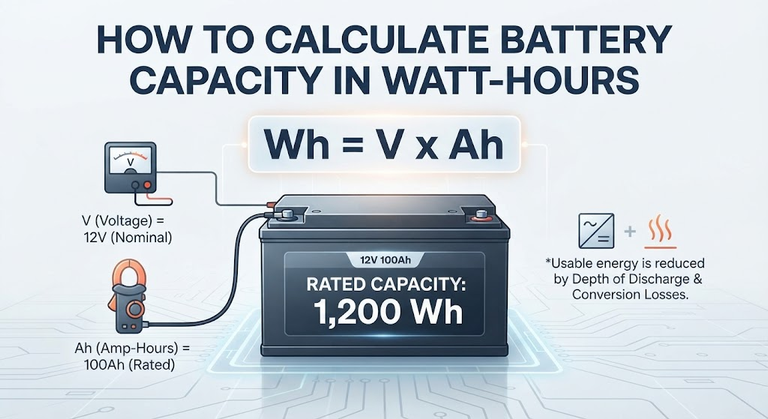 How to Calculate Battery Capacity in Watt-Hours