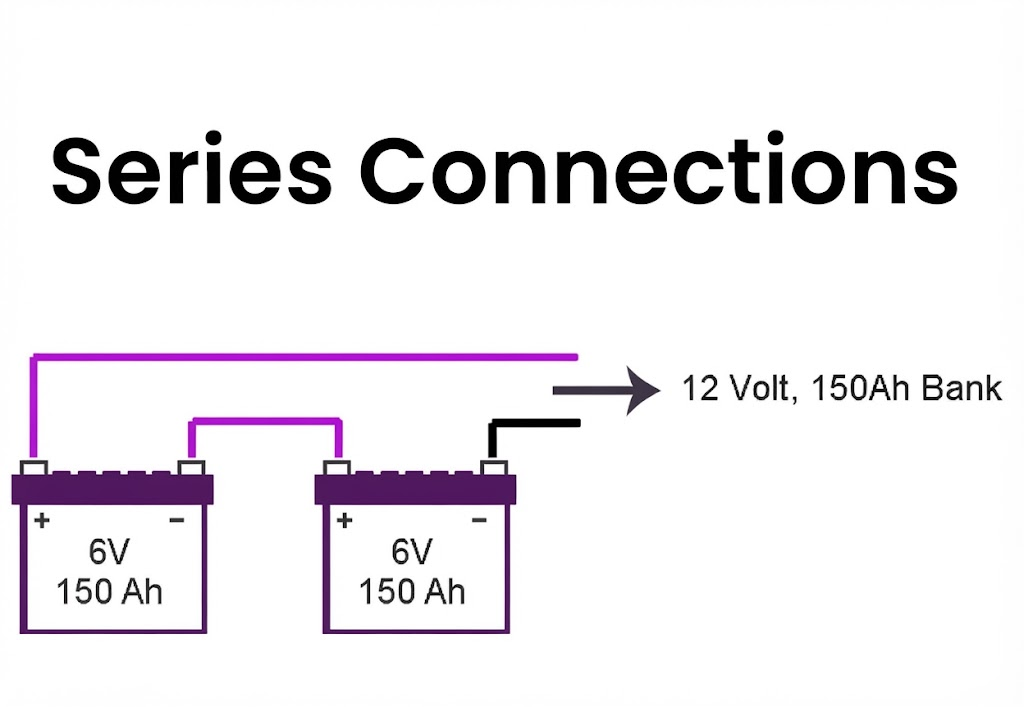 Series Wiring: Voltage Adds, Ah Stays the Same