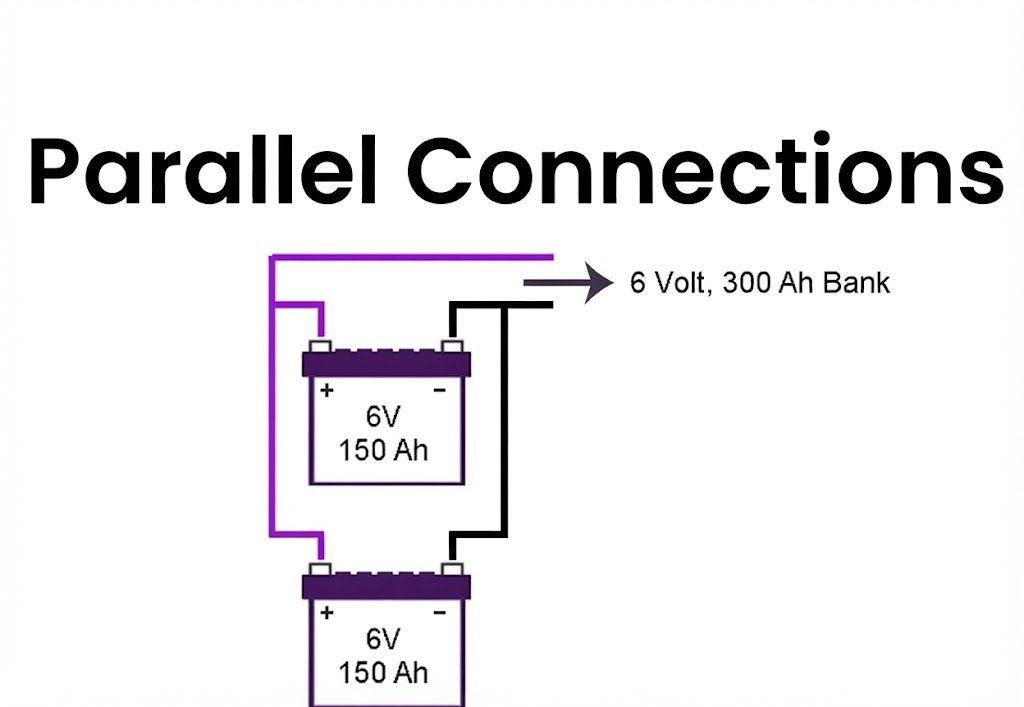 Parallel Wiring: Ah Adds, Voltage Stays the Same